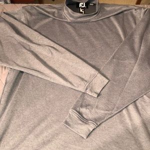 Gray Footjoy mock Long Sleeve Size L GOLF Layering